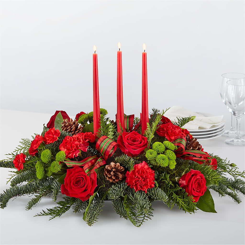 By the Candlelight Centerpiece – Rustic Daisy Floral, Pahrump NV
