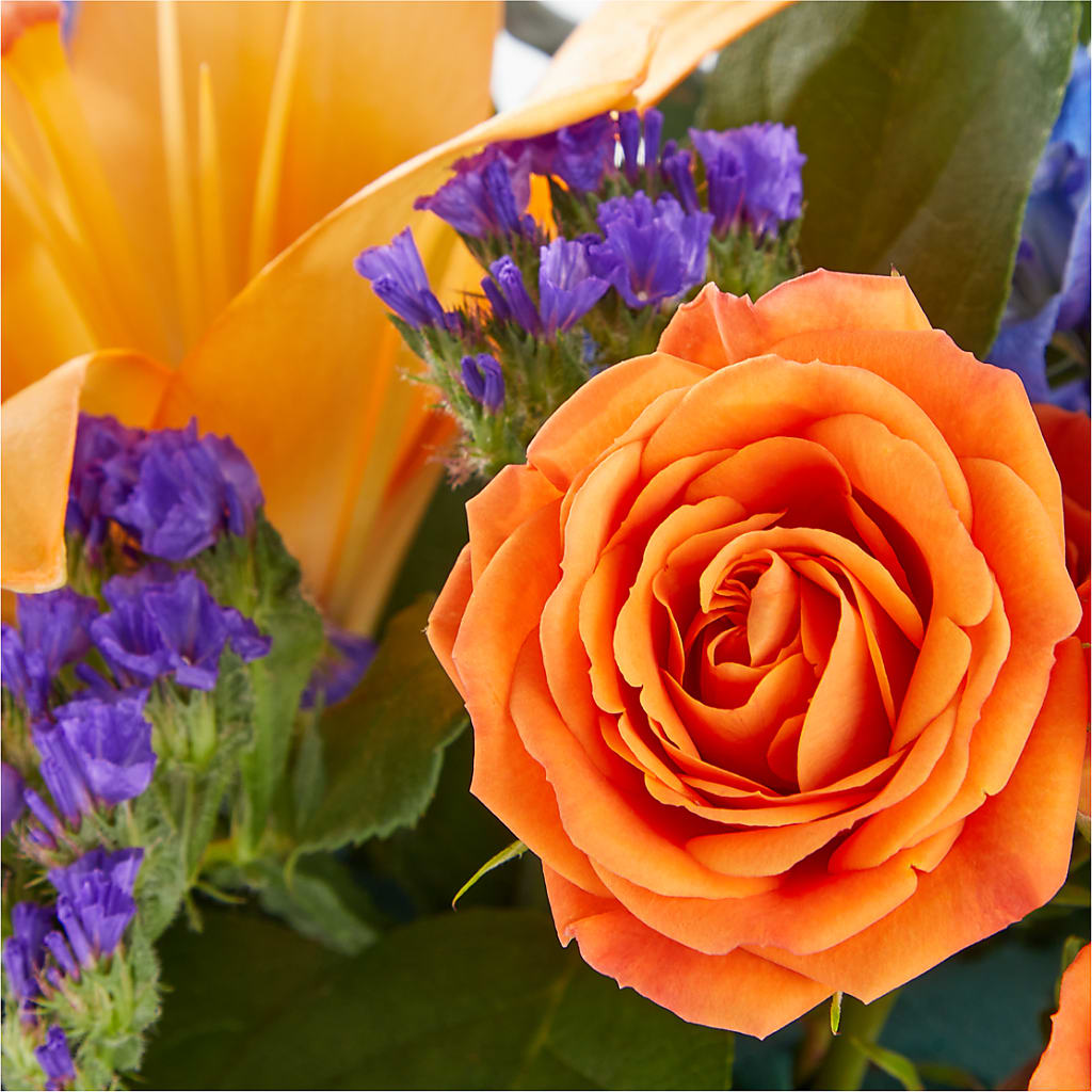 Radiant Citrus Box Bouquet – Rustic Daisy Floral, Pahrump NV