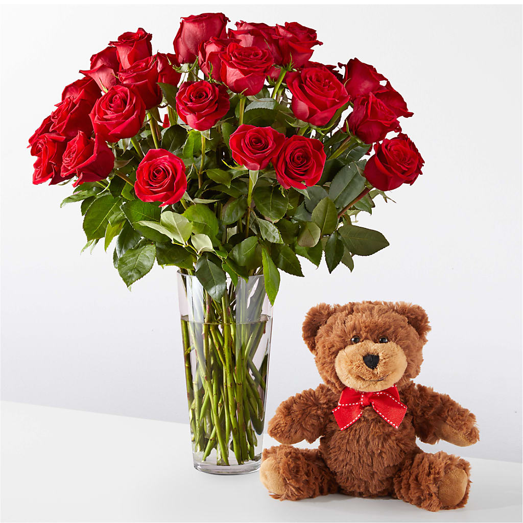 Romantic Long Stem Red Rose Bouquet Bundles – Rustic Daisy Floral, Pahrump NV