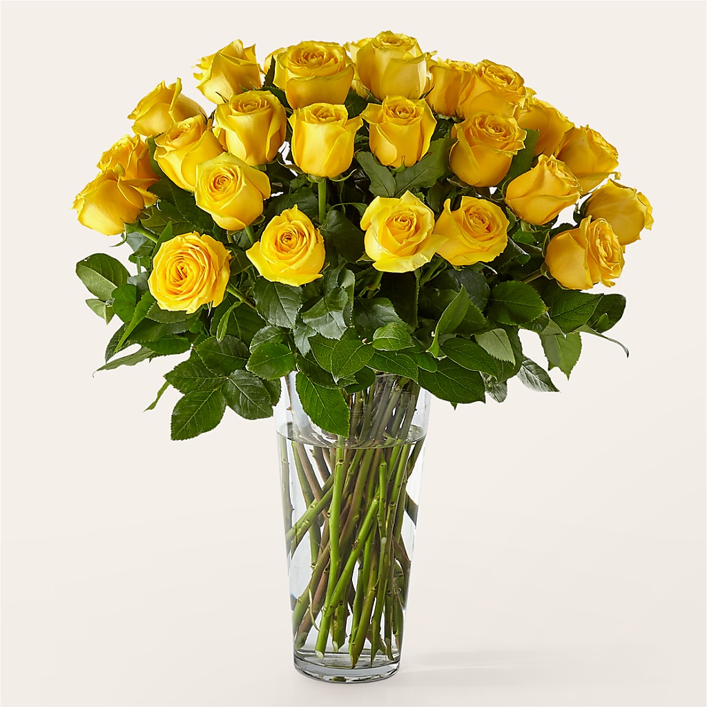 Long Stem Yellow Rose Bouquet – Rustic Daisy Floral, Pahrump NV
