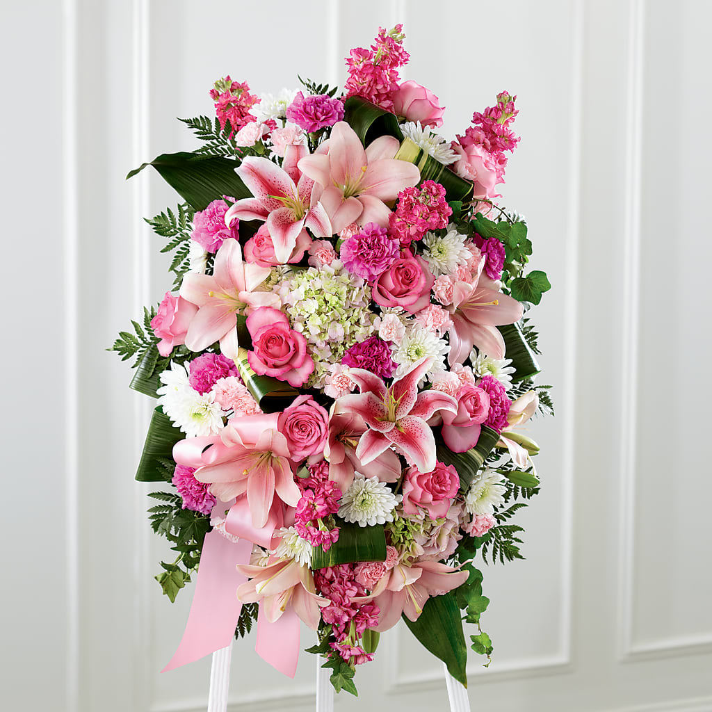 Comforting Standing Spray – Rustic Daisy Floral, Pahrump NV