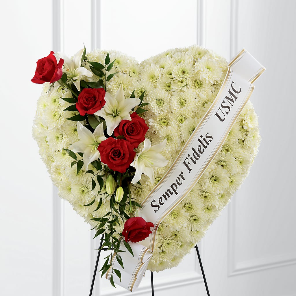 Heartfelt Hero Standing Heart – Rustic Daisy Floral, Pahrump NV
