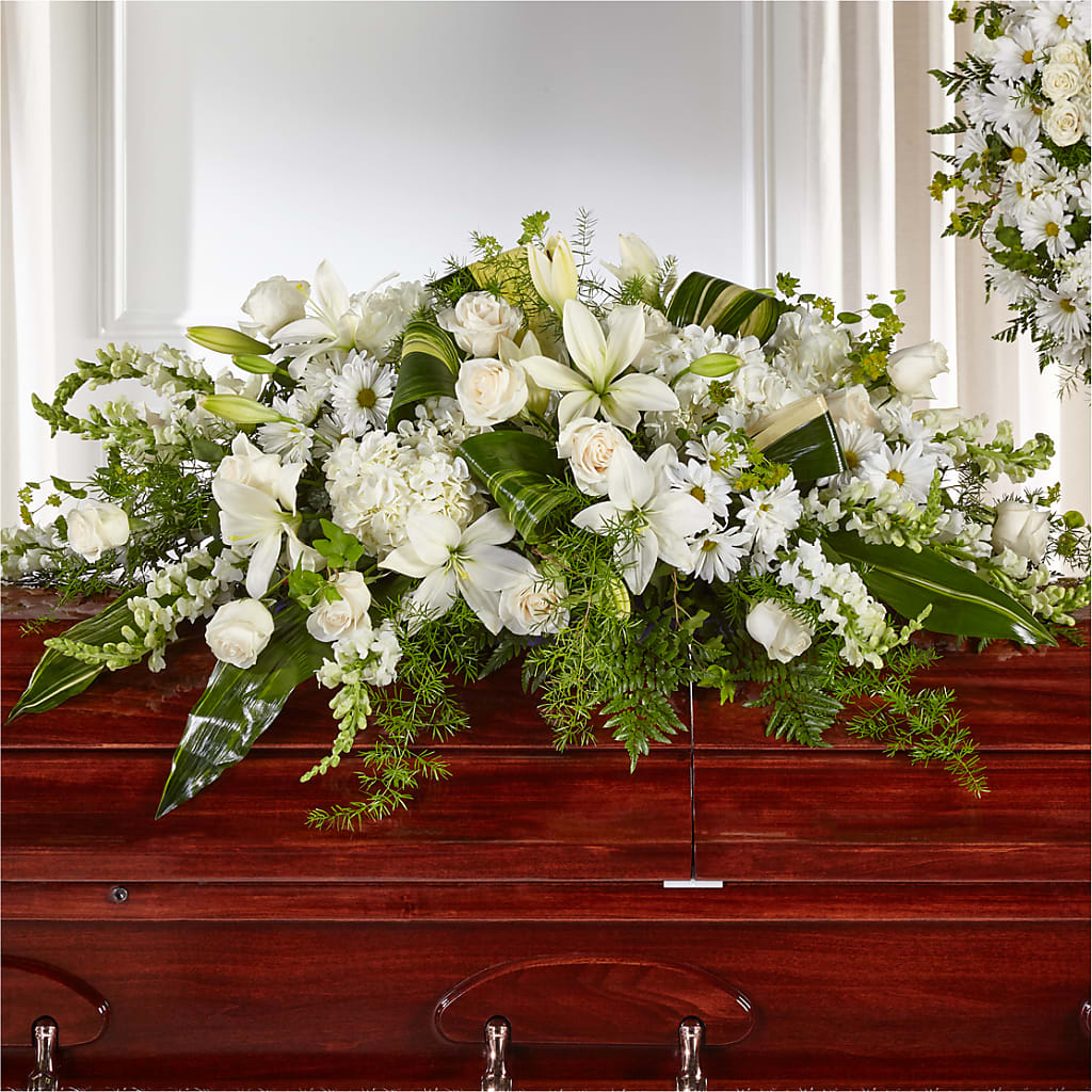 Abundance Casket Spray – Rustic Daisy Floral, Pahrump NV