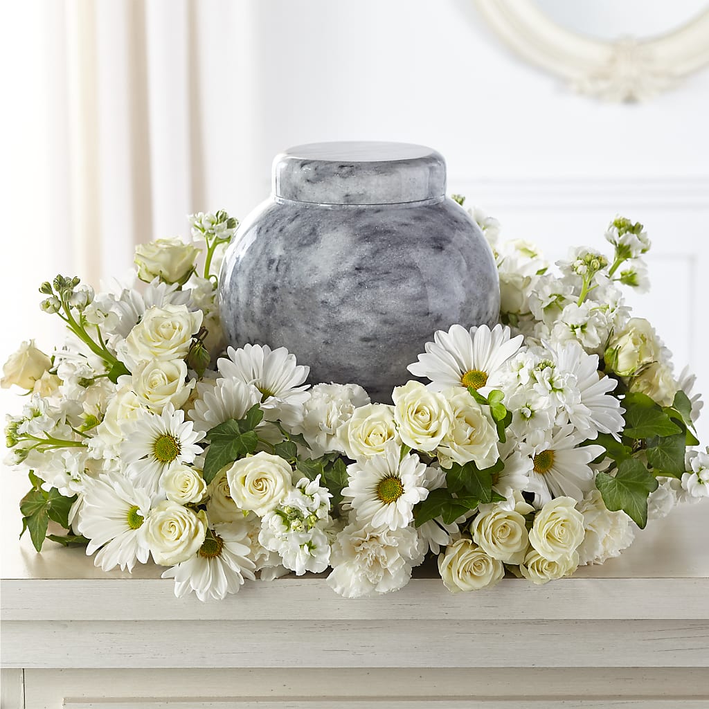 Timeless Tribute Cremation Adornment – Rustic Daisy Floral, Pahrump NV