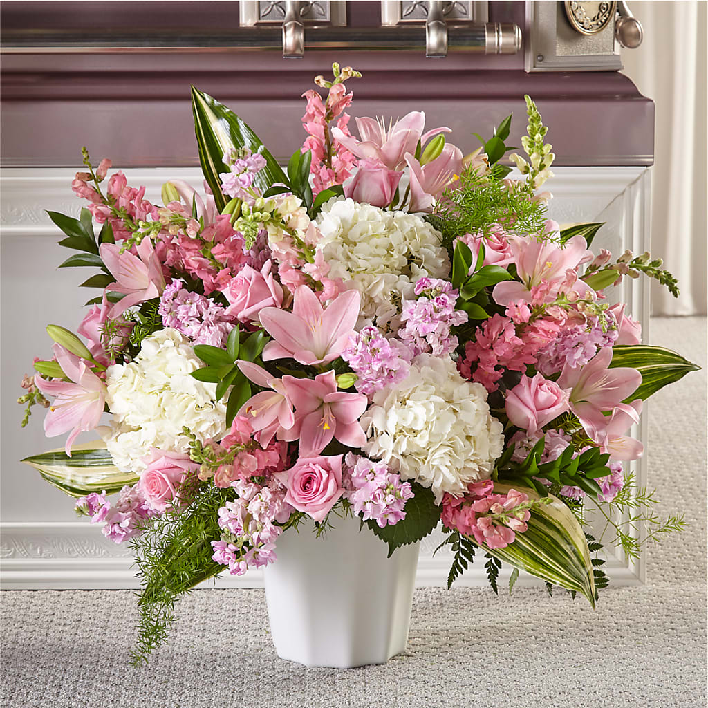 Simply Serene Floor Basket – Rustic Daisy Floral, Pahrump NV
