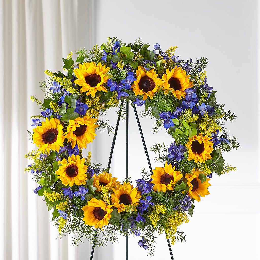 Bright Rays Wreath – Rustic Daisy Floral, Pahrump NV