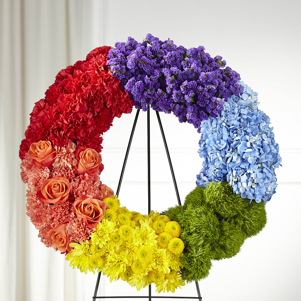 Circle of Love Wreath – Rustic Daisy Floral, Pahrump NV