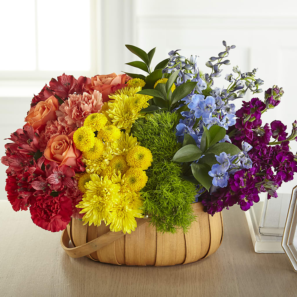 Prideful Basket – Rustic Daisy Floral, Pahrump NV