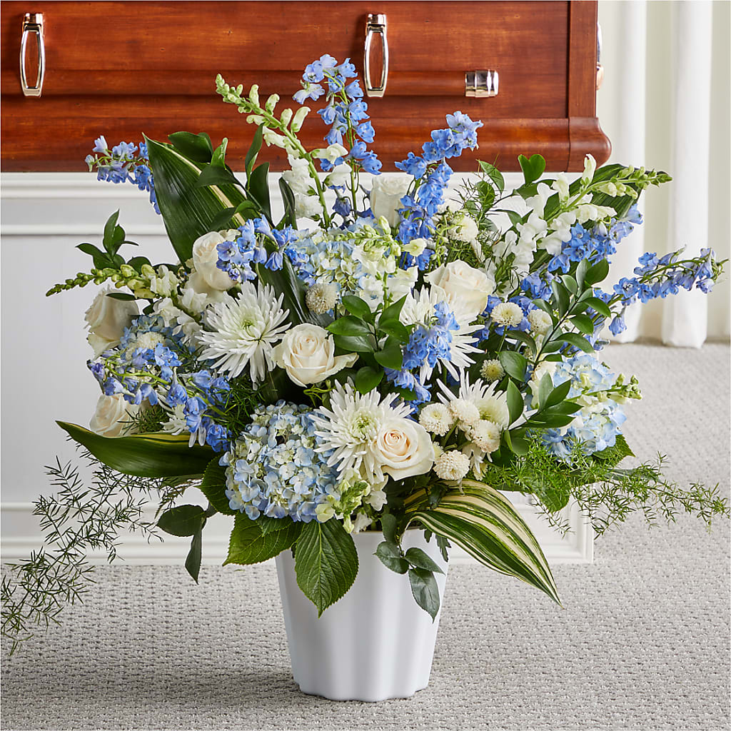 Everlasting Memories Floor Basket – Rustic Daisy Floral, Pahrump NV