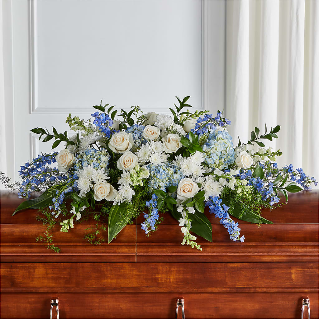 Timeless Essence Casket Spray – Rustic Daisy Floral, Pahrump NV
