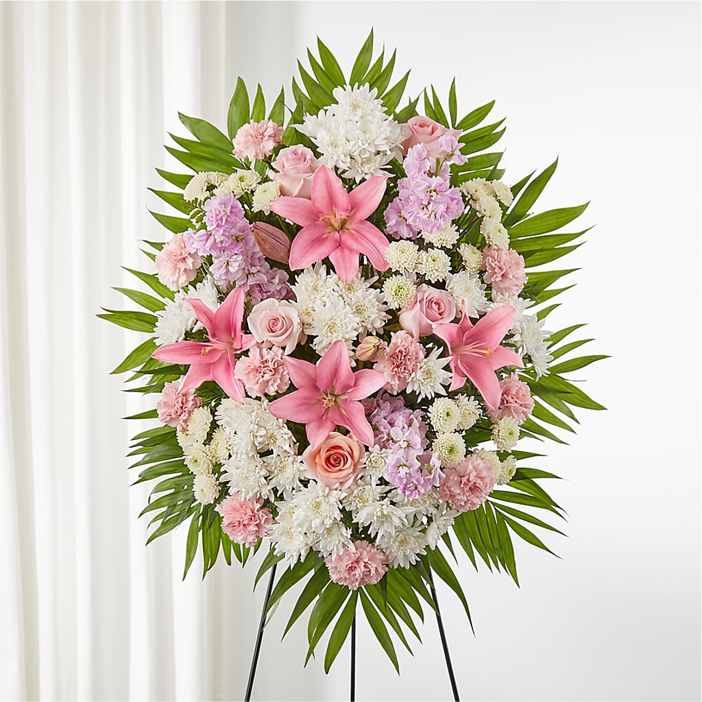 Offering Solace Standing Spray – Rustic Daisy Floral, Pahrump NV