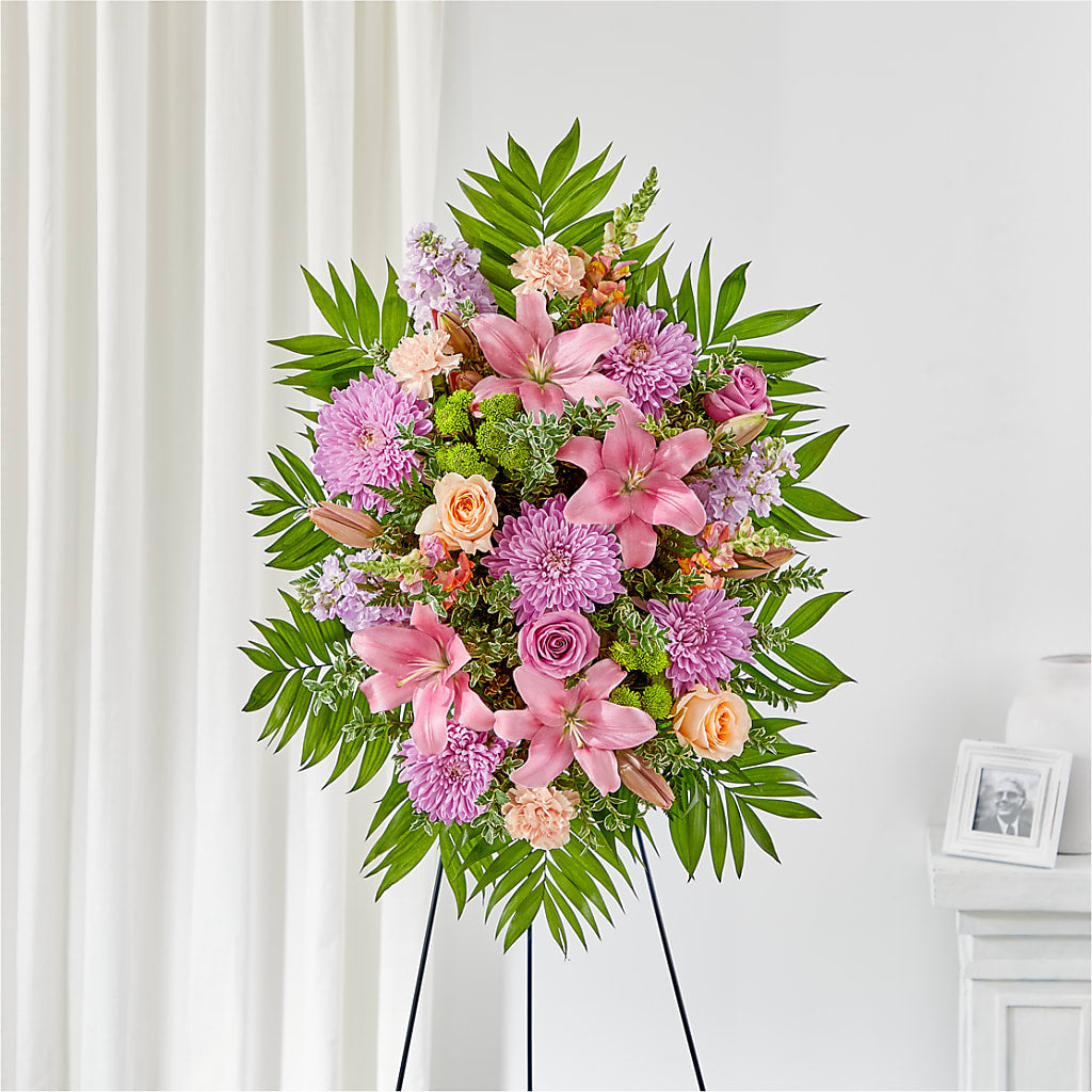Love & Light Standing Spray – Rustic Daisy Floral, Pahrump NV