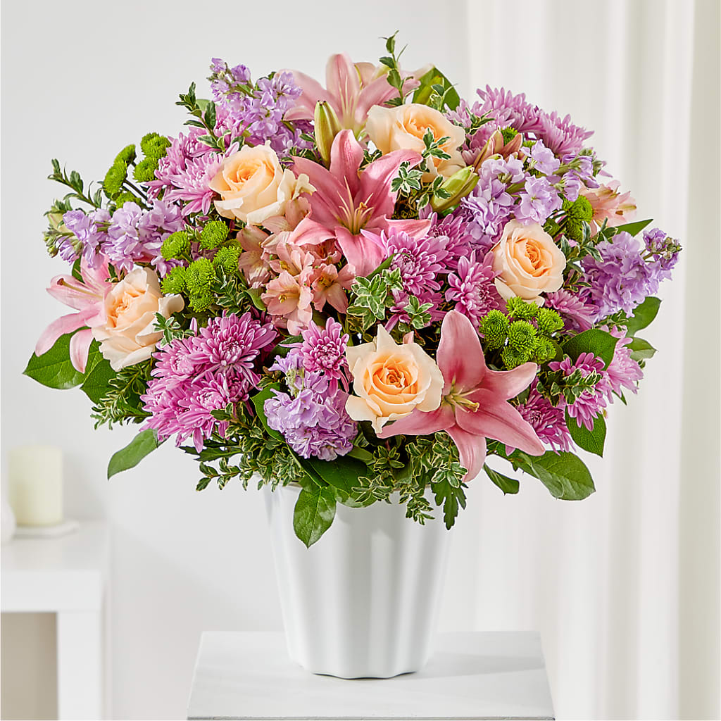 Supportive Embrace Tabletop Basket – Rustic Daisy Floral, Pahrump NV