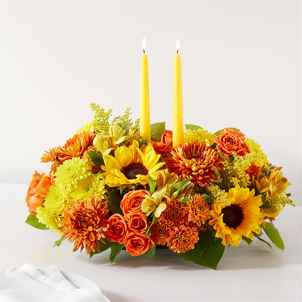 Autumn Harmony Centerpiece – Rustic Daisy Floral, Pahrump NV