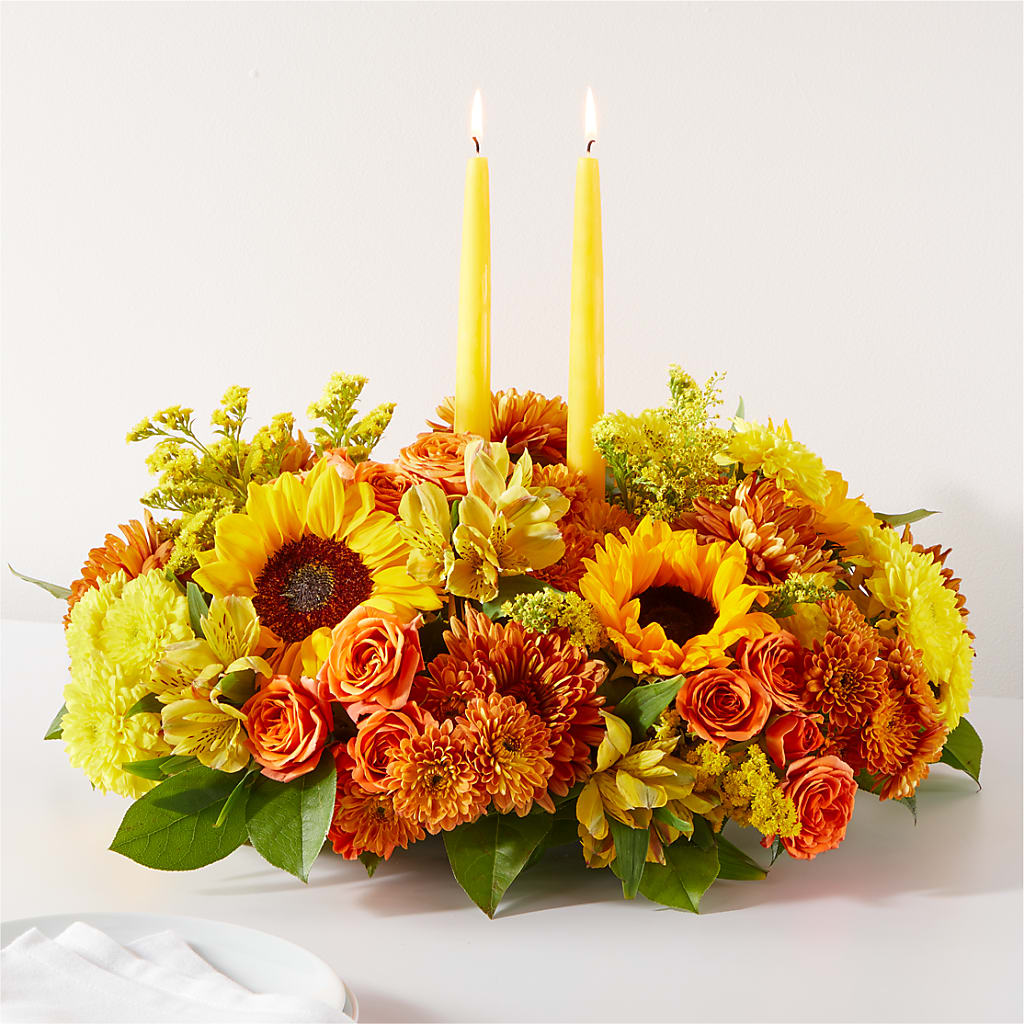 Autumn Harmony Centerpiece – Rustic Daisy Floral, Pahrump NV