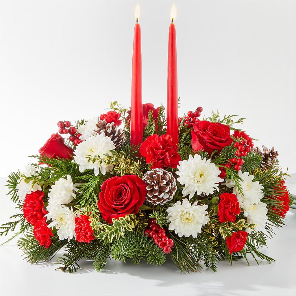 Holiday Soiree Centerpiece – Rustic Daisy Floral, Pahrump NV