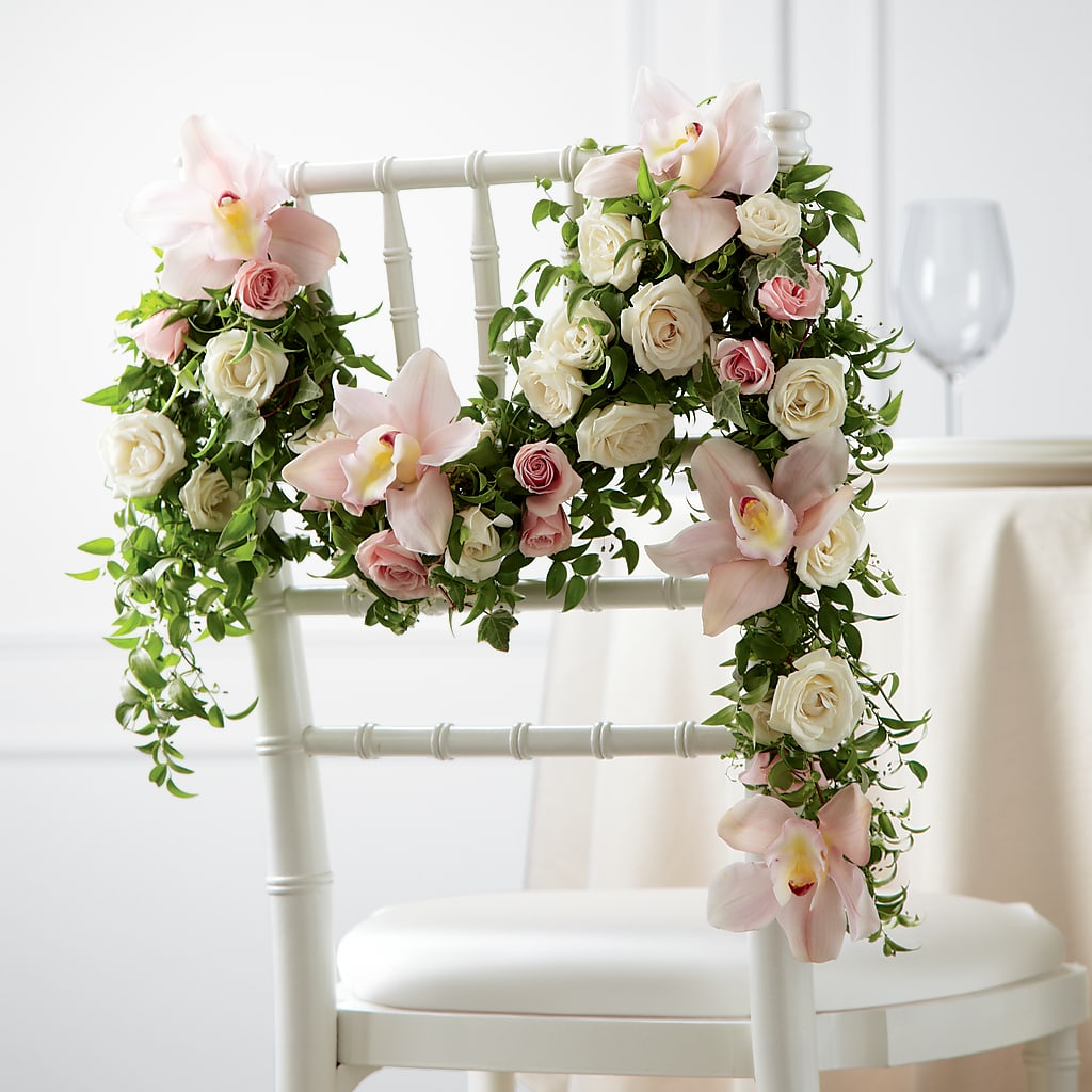 Orchid Rose Chair Décor – Rustic Daisy Floral, Pahrump NV