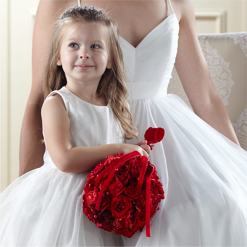 Pure at Heart Flower Girl Arrangement – Rustic Daisy Floral, Pahrump NV