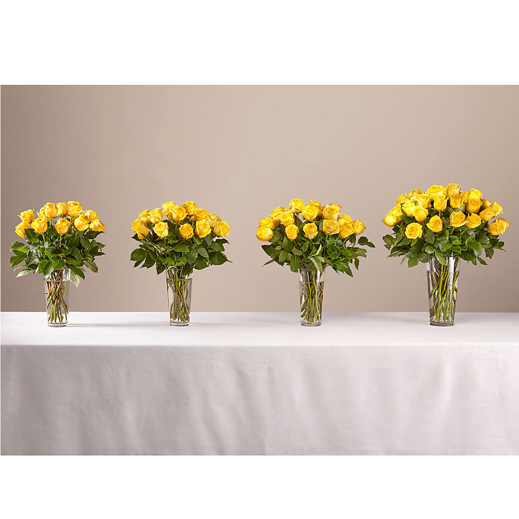 Long Stem Yellow Rose Bouquet –  Rustic Daisy Floral, Pahrump NV