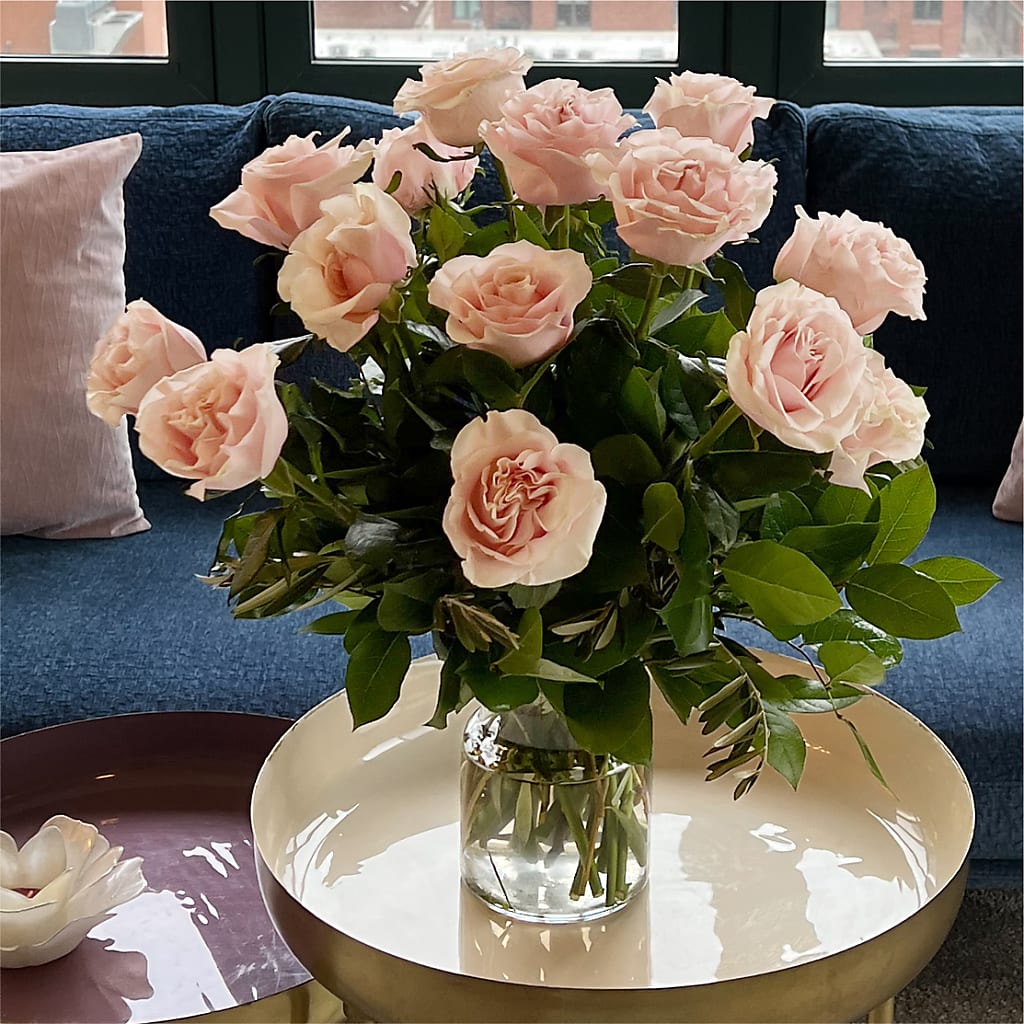 Long Stem Pink Rose Bouquet –  Rustic Daisy Floral, Pahrump NV