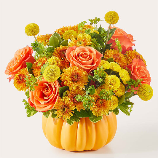 Gourdgeous Pumpkin –  Rustic Daisy Floral, Pahrump NV