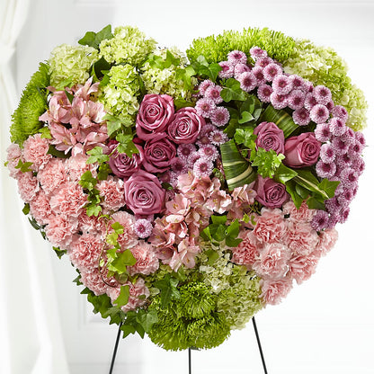 Heartwarming Standing Heart –  Rustic Daisy Floral, Pahrump NV