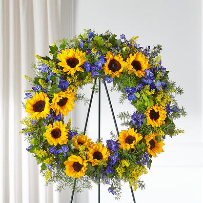Bright Rays Wreath –  Rustic Daisy Floral, Pahrump NV