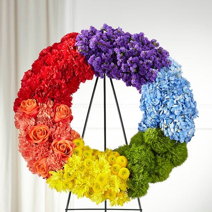 Circle of Love Wreath –  Rustic Daisy Floral, Pahrump NV