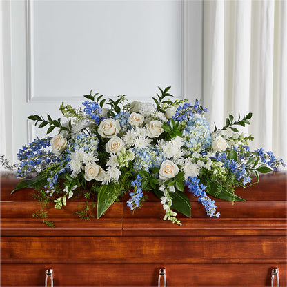 Timeless Essence Casket Spray –  Rustic Daisy Floral, Pahrump NV