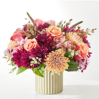 Berry Cobbler Bouquet with Ivory Vase –  Rustic Daisy Floral, Pahrump NV