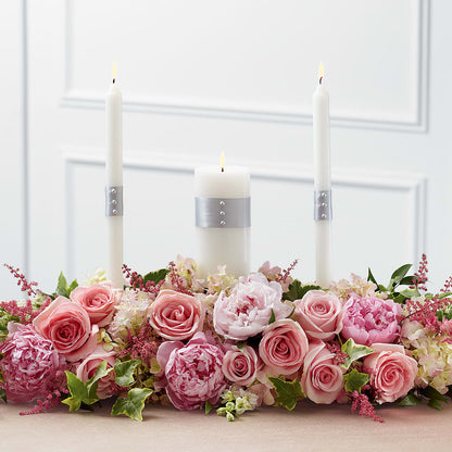 Worldwide Romance Unity Candle Arrangement –  Rustic Daisy Floral, Pahrump NV